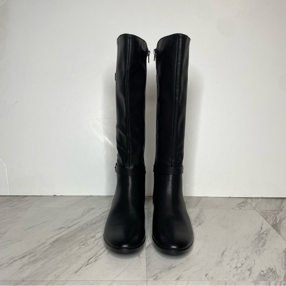 New! Naturalizer Sahara Black Faux Leather Tall Boot 8M - Picture 2 of 15